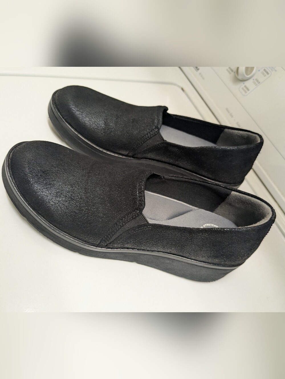 Classic Black Slip-On Women's Shoes - Comfortable Everyday Wear